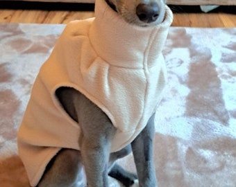 Whippet Welpen Weste aus Polarfleece