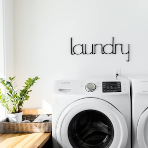 Laundry Room Wood Sign, Large Laundry Sign, Laundry Room Wall Decor, Laundry Sign, Modern Laundry Room