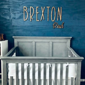 Name Sign For Nursery, Baby Name Sign, Custom Wood Name Sign, Boy Name Sign, Nursery Decor