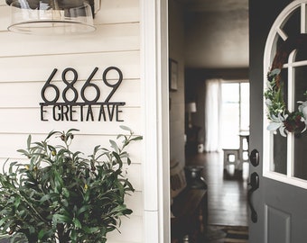 Address Sign, Modern House Numbers, House Number Sign, Personalized Address Sign