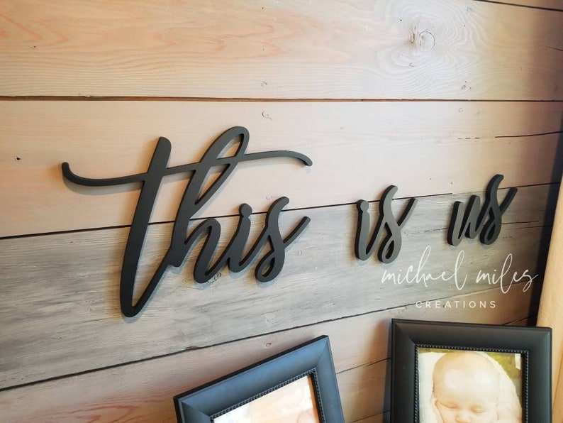 This is Us Wood Words Word Cutouts This is Us Sign Etsy