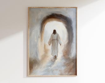 Jesus Christ Resurrected Print, Jesus Art Print, Easter Wall Art, Religious Prints, Printable Wall Art, Jesus Wall Art, Christian Wall Art