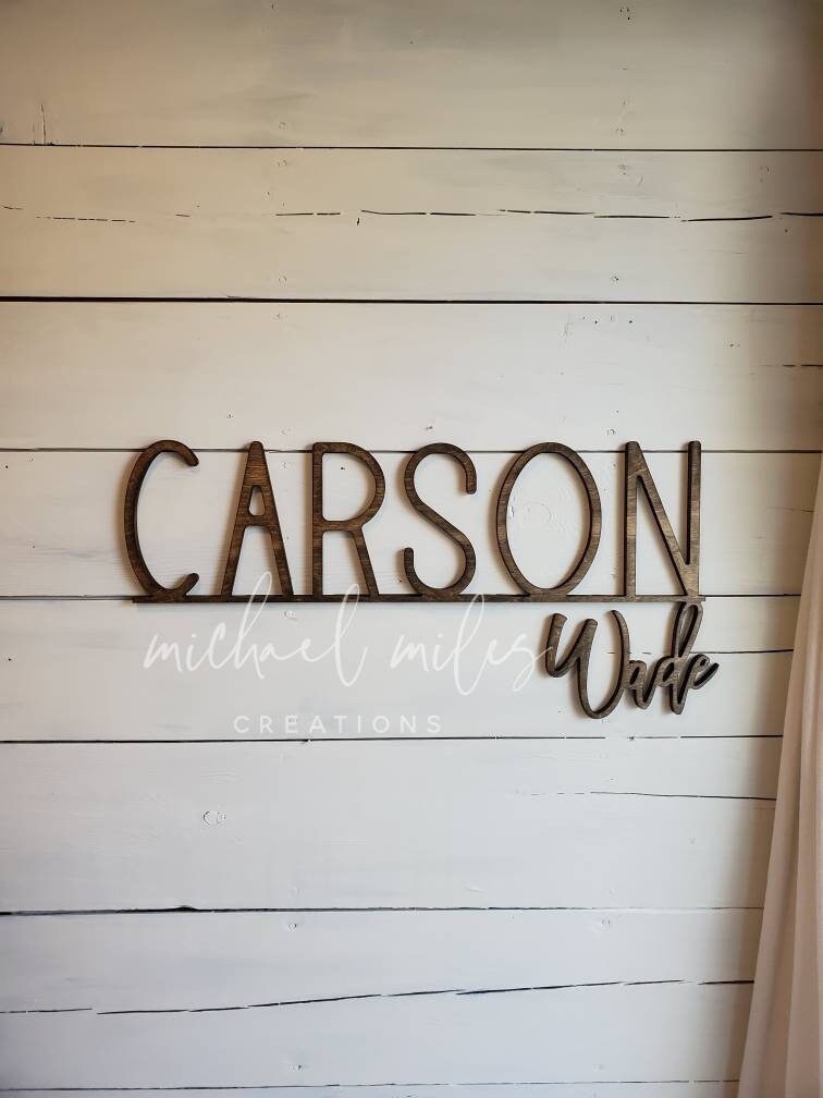 Custom Wood Name Sign Baby Boy Name Sign Nursery Name Sign Etsy
