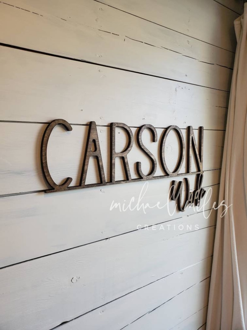 Custom Wood Name Sign Baby Boy Name Sign Nursery Name Sign Etsy
