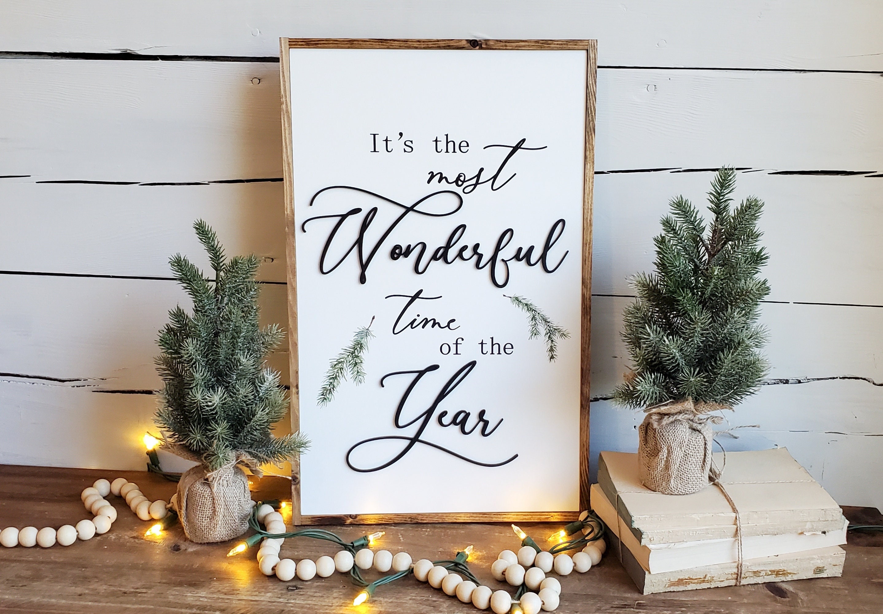 It's the most wonderful time of the year, Christmas Sign, Christm…