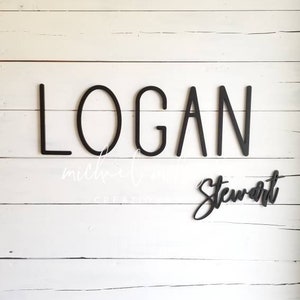 Custom Wood Name Sign, Nursery Name Sign, Wooden Name Sign, Baby Shower Gift