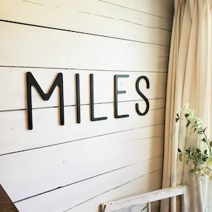 Custom Wood Name Sign, Nursery Name Sign, Wooden Name Sign, Baby Shower Gift, Boy Name Sign, Letter Cutouts For Nursery, Above Crib Sign