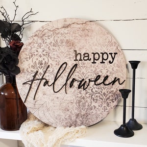 Halloween Door Hanger, Wood Halloween Door Sign, Halloween Decor, Front Porch Decor For Halloween, Halloween Front Door Sign, Fall Decor