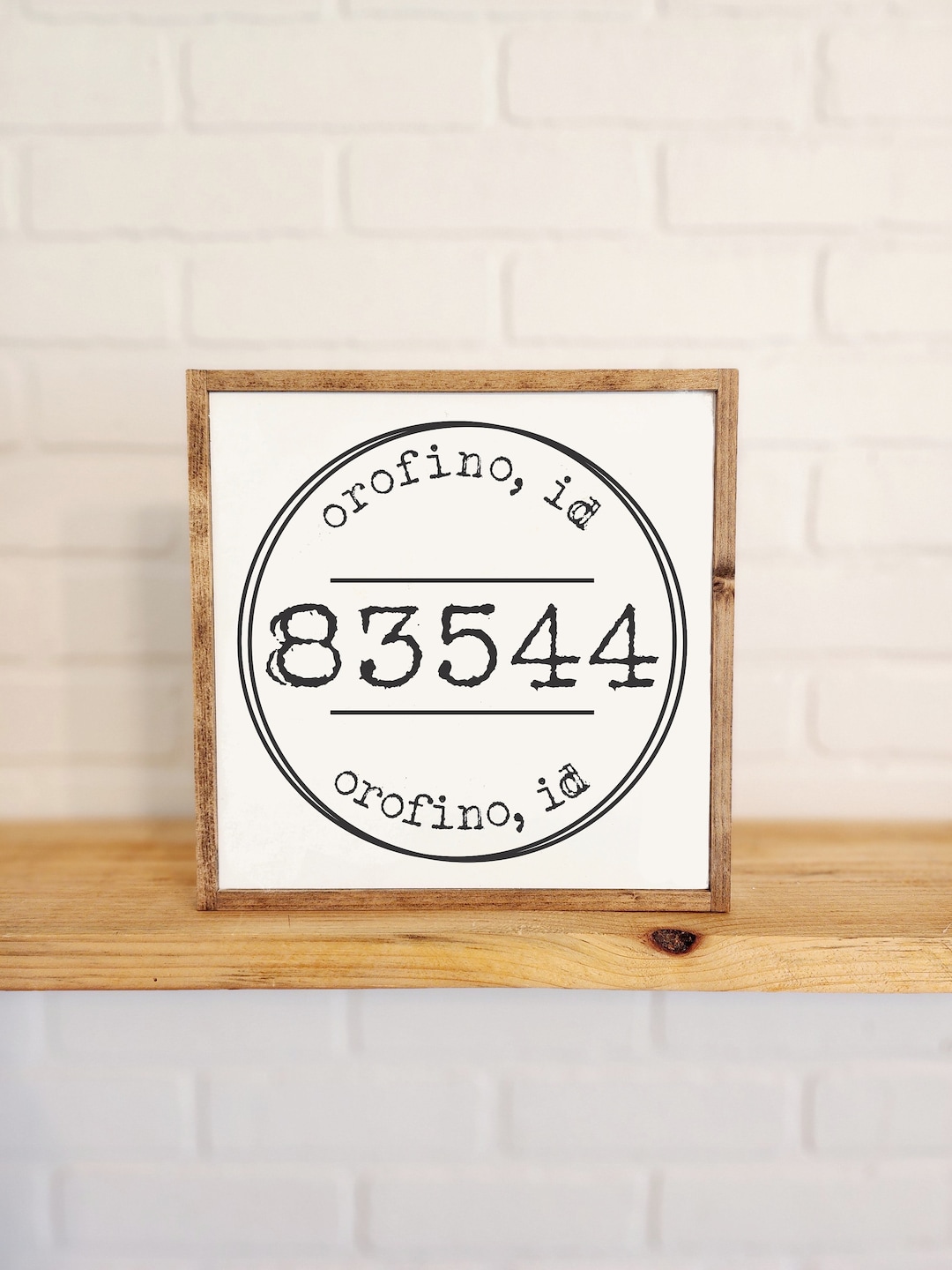 Custom Zip Code Sign Hometown Decor City State Sign Realtor Etsy