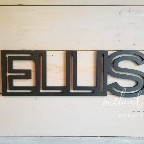 Custom Wood Name Sign, Baby Boy Name Sign, Nursery Name Sign, Above the Crib, Wooden Name Sign, Baby Shower Gift, Wood Name