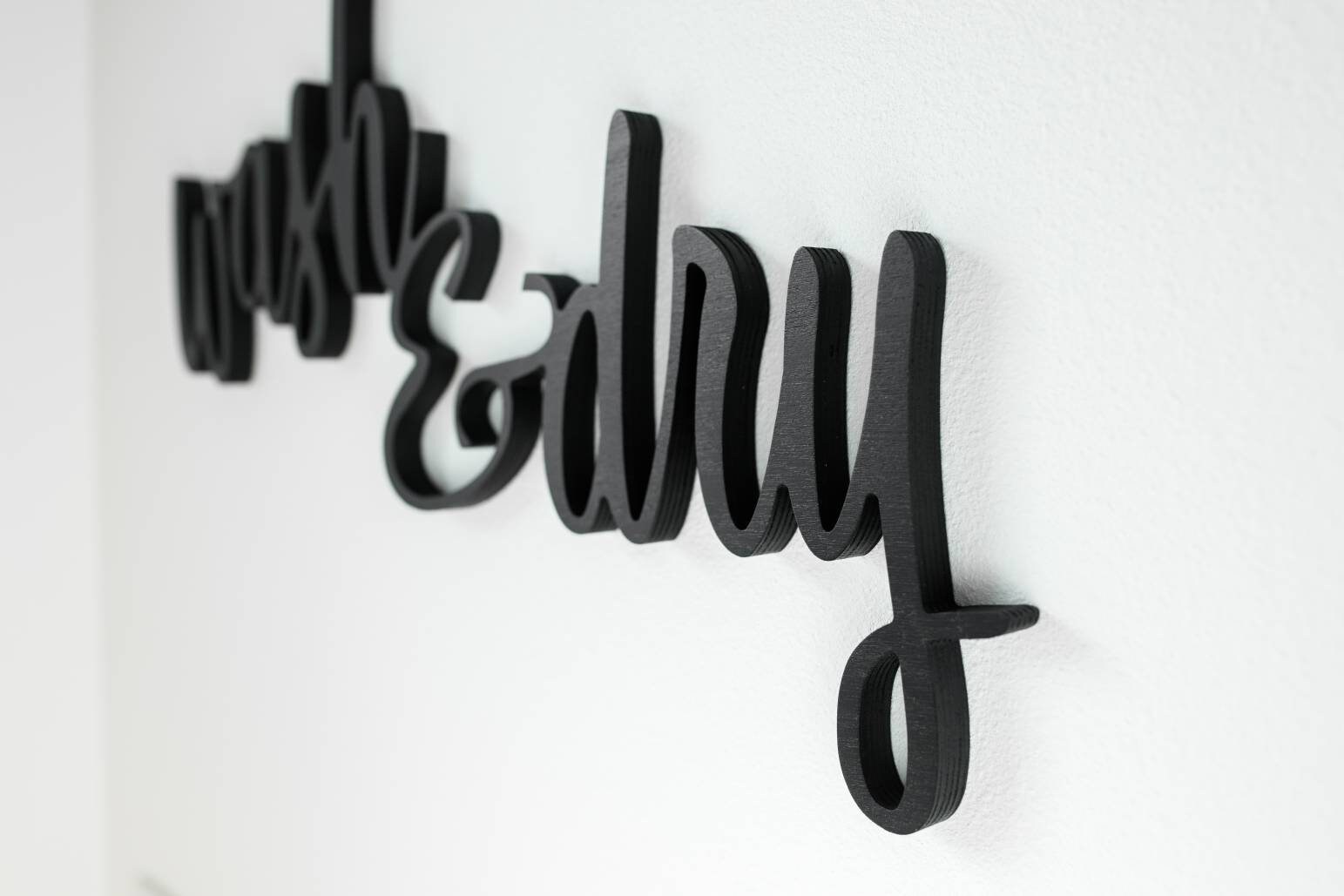 Wash and Dry Sign Laundry Room Sign Laundry Room Decor - Etsy