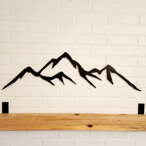Mountain Wall Art, Mountain Peak Cutout, Nursery Decor, Nature Wall Art, Wood Mountain, Mountain Wall Decor, Cabin Decor, Rustic Decor