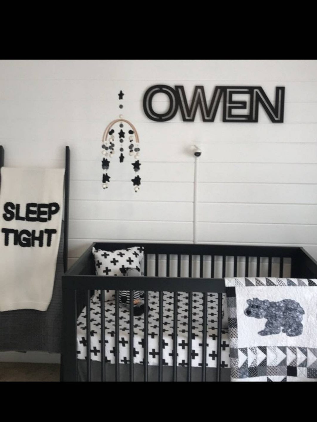 Custom Wood Name Sign, Baby Boy Name Sign, Nursery Name Sign, Modern ...