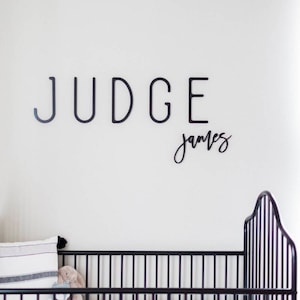 Custom Wood Name Sign, Nursery Name Sign, Wooden Name Sign, Baby Shower Gift, Wood Baby Name Sign, Above Crib Sign