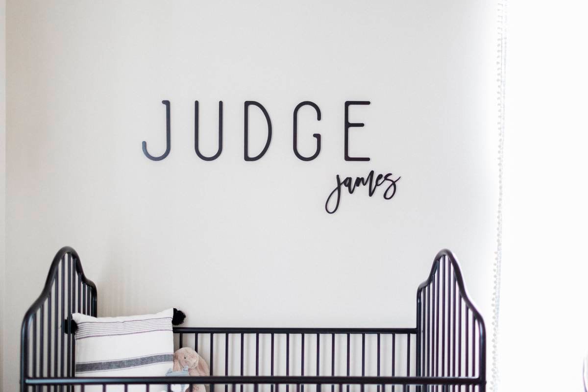 Custom Wood Name Sign, Nursery Name Sign, Wooden Name Sign, Baby Show…