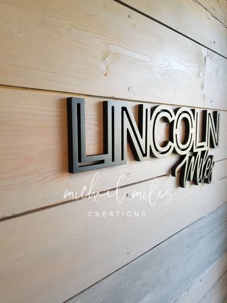 Custom Wood Name Sign Baby Boy Name Sign Nursery Name Sign - Etsy