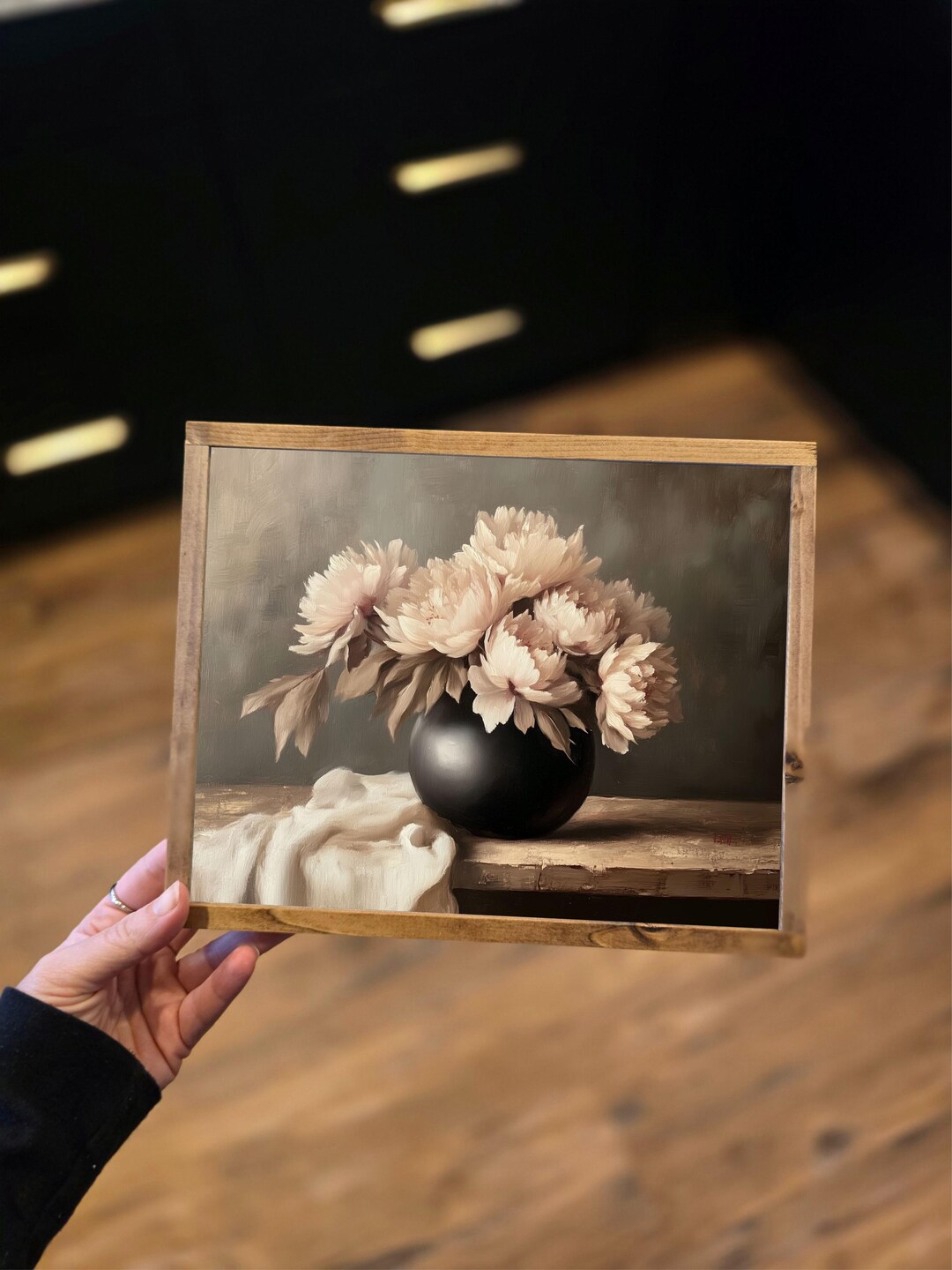 Vintage Peony Art Print, Pink Peony Print, Vintage Still Life Art Print ...