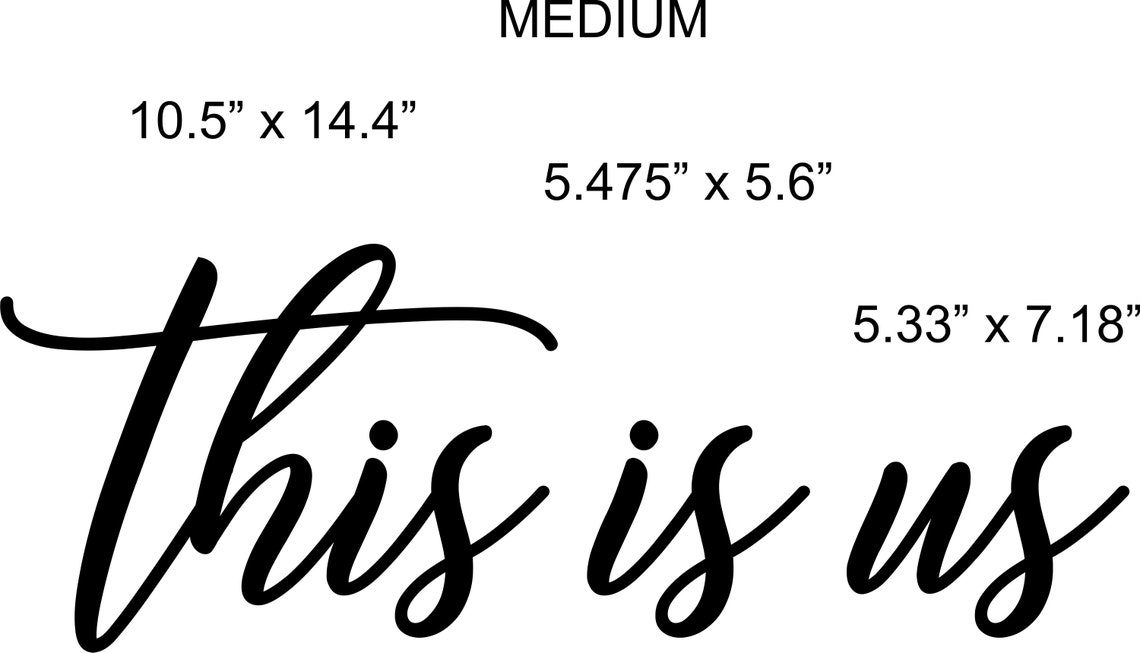 This is Us Wood Words Word Cutouts This is Us Sign Etsy