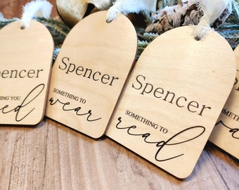 Something You Want Gift Tags, Personalized Christmas Gift Tags, Want Wear Need Read Gift Tags, Minimalist Gift Tag, Holiday Gift Tags,