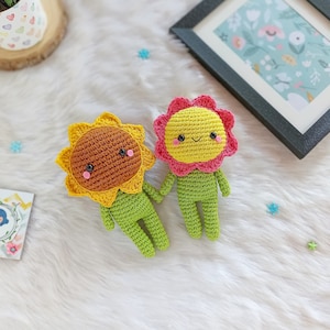 Amigurumi flower pals pattern/amigurumi marguerite pattern/amigurumi tournesol pattern / cute crochet pattern / kawaii amigurumi