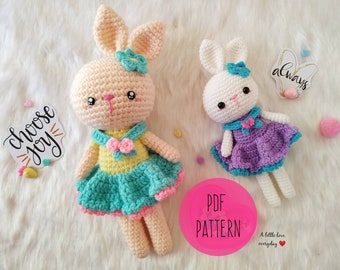 Amigurumi Bunny Crochet Pattern: Kawaii Doll (PDF Pattern)