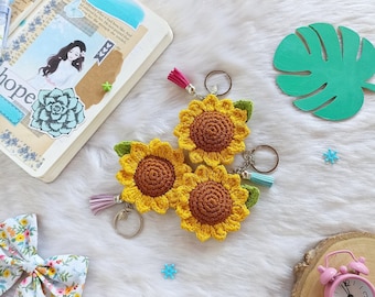 Crochet sunflower pattern / amigurumi sunflower pattern / crochet flower pattern / small sunflower pattern