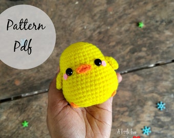 Amigurumi chick pattern, easter chick amigurumi, kawaii chick, kawaii amigurumi pattern, easter crochet, Little chicken