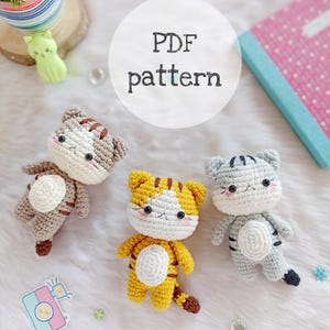 Amigurumi cat pattern/crochet cat pattern / kawaii cat amigurumi / cute amigurumi pattern/amigurumi animal pattern / cute crochet animal