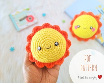 Amigurumi Crochet Sun Pattern: Kawaii Style (PDF Pattern)