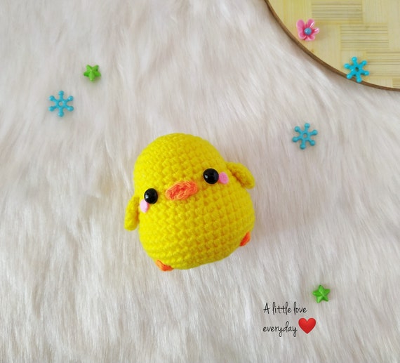 編みぐるみひよこのかぎ針編みパターン：かわいいイースターチキン
