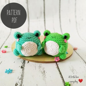 Amigurumi Frog pattern / kawaii amigurumi pattern / Frog crochet pattern / amigurumi frog / cute frog / Valentine's amigurumi pattern