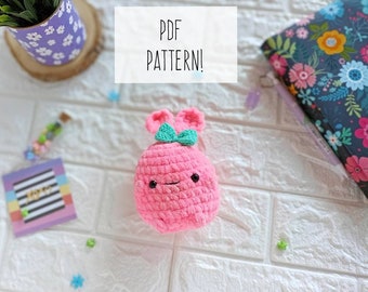 amigurumi chubby bunny pattern / plush bunny pattern / amigurumi bunny pattern / kawaii amigurumi pattern