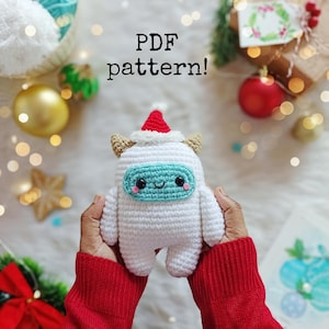 Amigurumi yeti pattern / Christmas crochet pattern / Christmas yeti amigurumi pattern / kawaii Christmas amigurumi