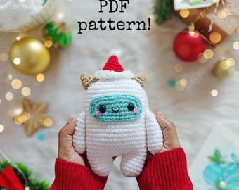Haakpatroon yeti-amigurumi kerst: kawaii kerstspeelgoed (pdf)