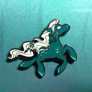 Kelpie - Hard Enamel Glow in the Dark Pin - Kickstarter funded!