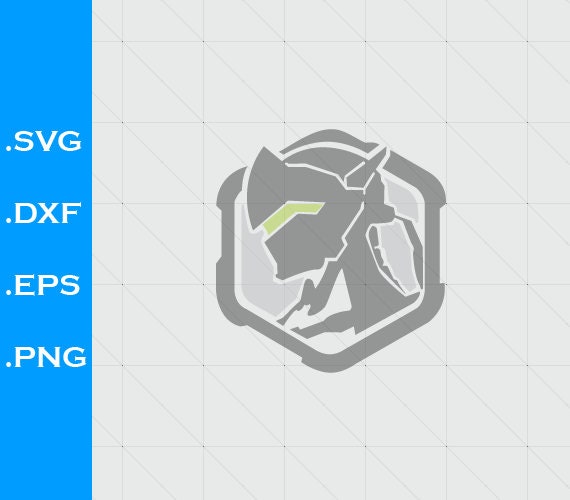 Download Overwatch Genji Assassin Inspired logo SVG png Clipart | Etsy