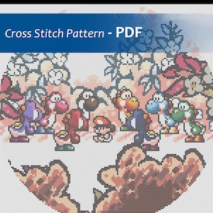 Yoshi&#39;s Island // Cross Stitch Pattern PDF