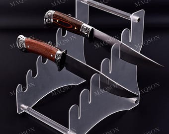 Acryl Messerhalter Transparent - Küchenmesser Aufbewahrung Ständer