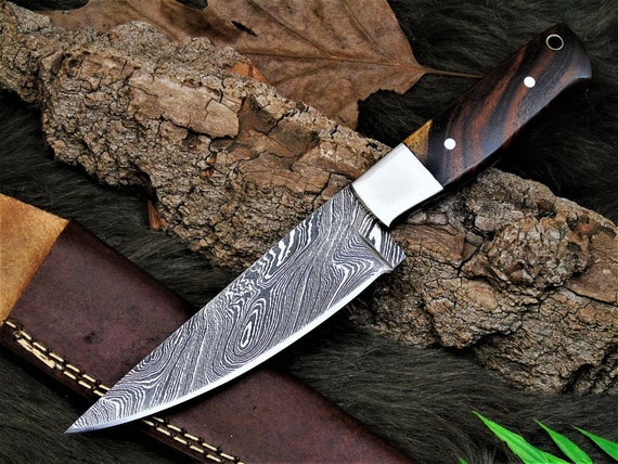 Hand Forged Damascus Chef Set, Handmade Kitchen knife, Damas