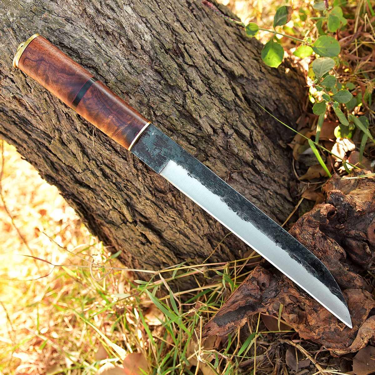 Coltello Da Lavoro Medievale Celti Vichinghi Con Ottone – Modello MAQ1707