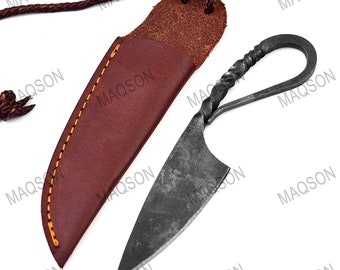 Medieval Knife Viking Knife Neck Knife Hand-Forged 989EA