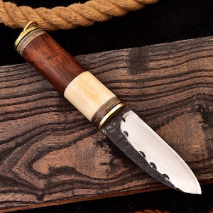 Medieval knife, belt knife, hand-forged 1095 4184#2