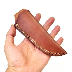 Leather sheaths, knife cowhide, hand crafted, 654EA