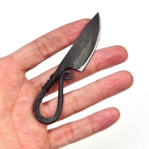 Medieval knife, belt knife, Viking neck knife hand-forged 11 cm 1002EA 692