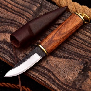 Medieval knife, belt knife, hand-forged carbon steel 1095 Medieval knife, belt knife, hand-forged carbon steel 1095 643EA
