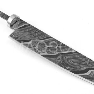 Damascus blade.Kitchen knife, Damascus Blank NEW grain.4245
