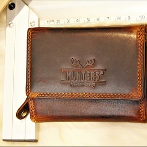 Damen Portmonee RFID Schutz Hunters Portemonnaie echtes Leder Geldbörse LW012VIN
