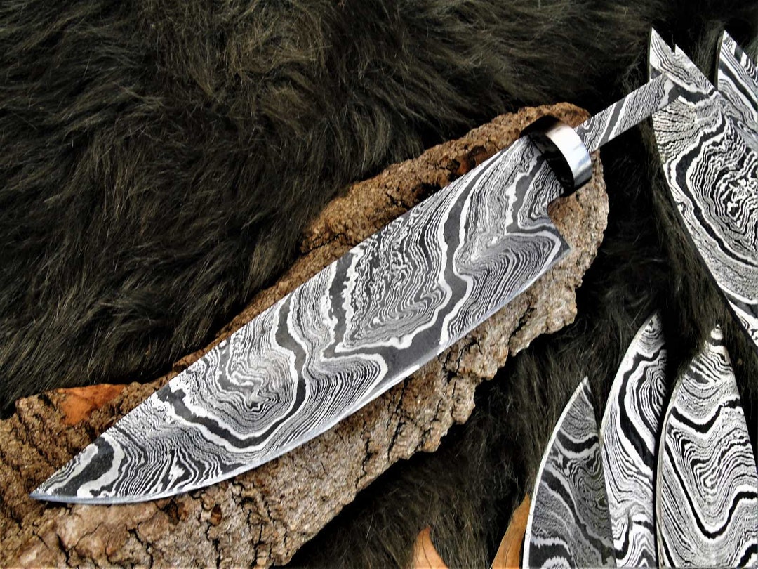 Damast Klinge.Küchen Messer, Damascus Blank NEUE Maserung.845EA - Etsy