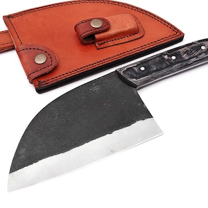 Kitchen Knife Chopping Hatchet Blade Chopping Knife 1095 steel forged HK20
