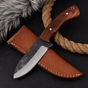 Medieval knife, belt knife, hand-forged 1095 4231